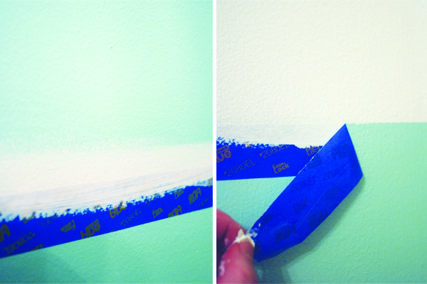Painting Lines with Masking Tape