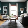 My Dark Teal Living Room