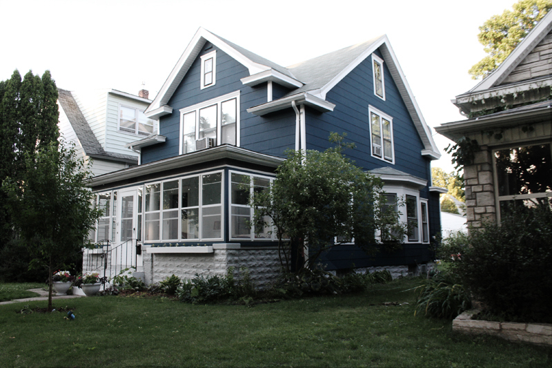 Blue House in Twilight