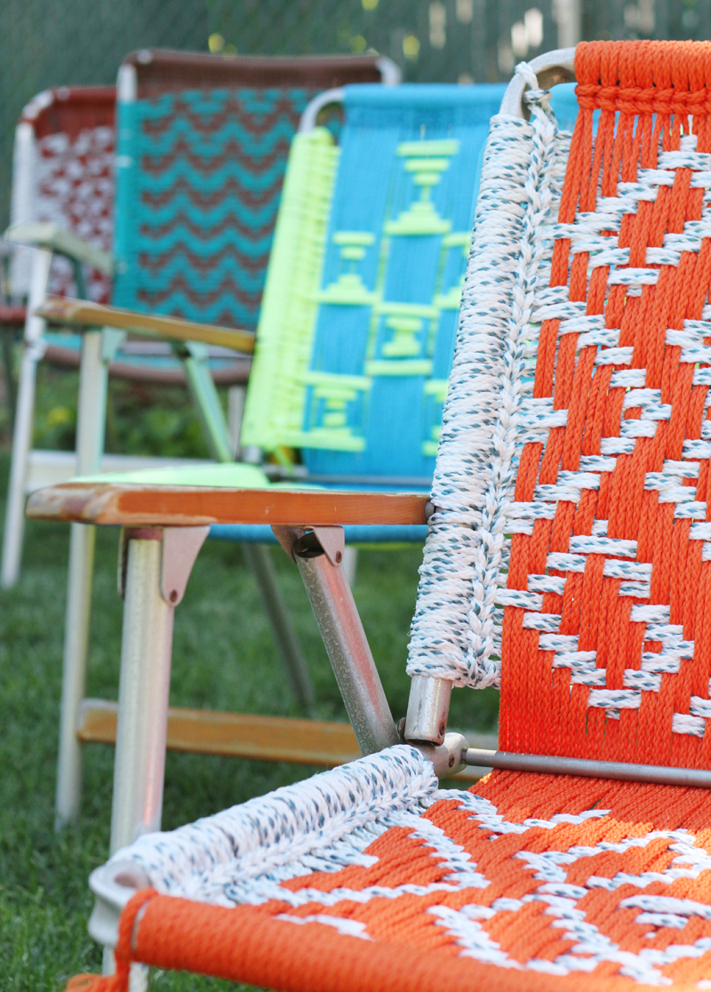 tutorial  macrame lawn chair  deuce cities henhouse