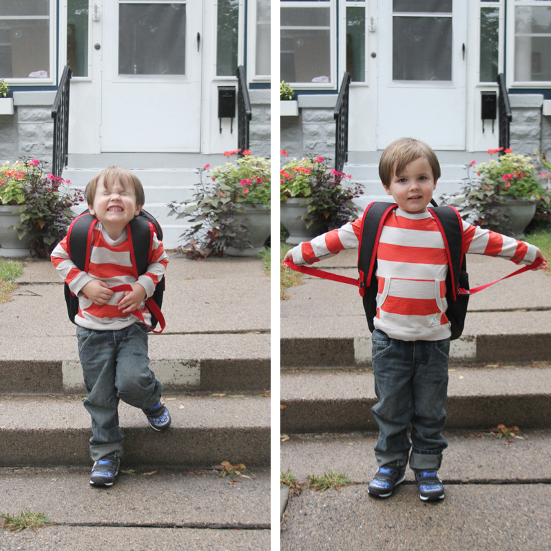 Finn's First Day of Preschool