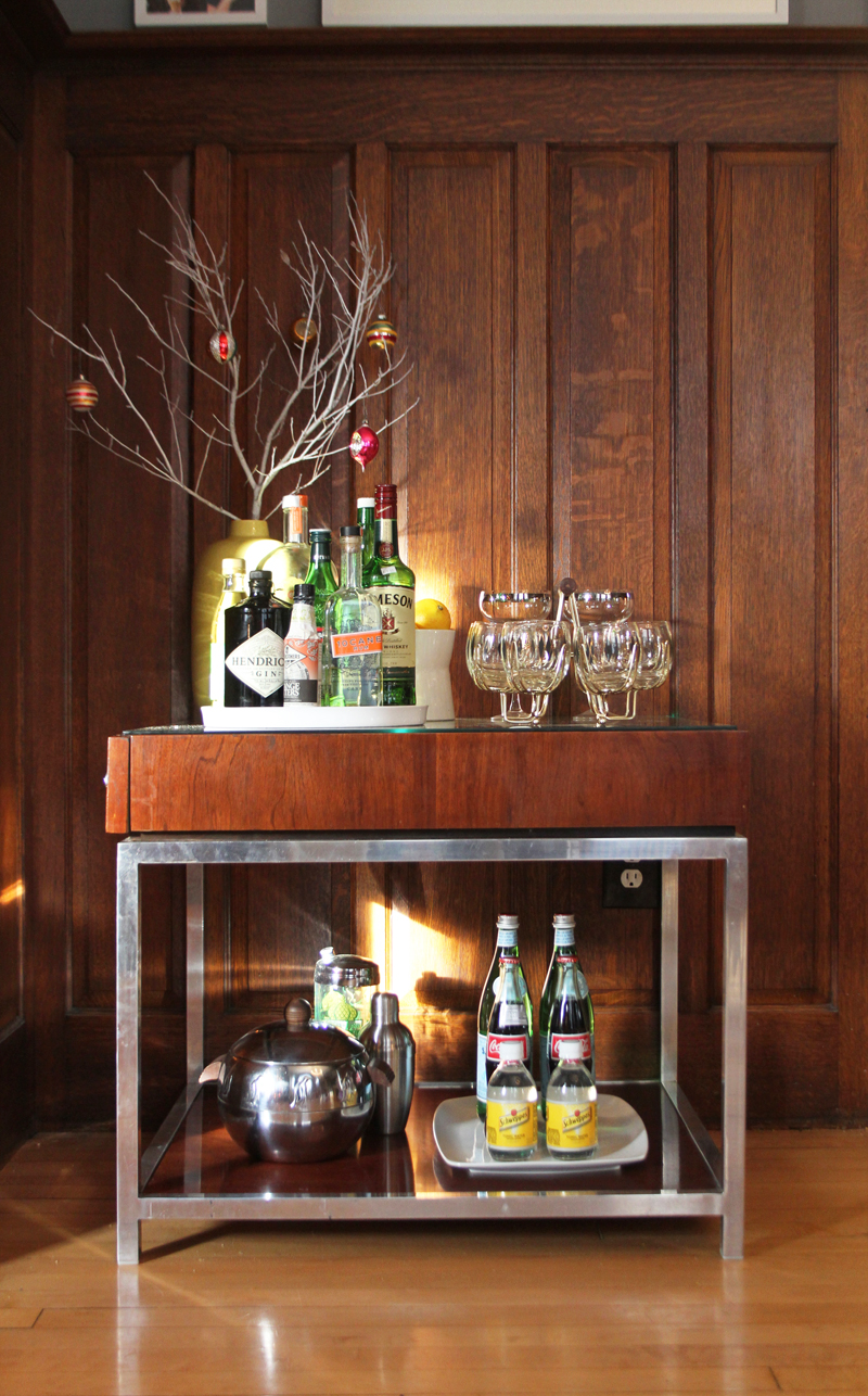 Holiday Bar Cart