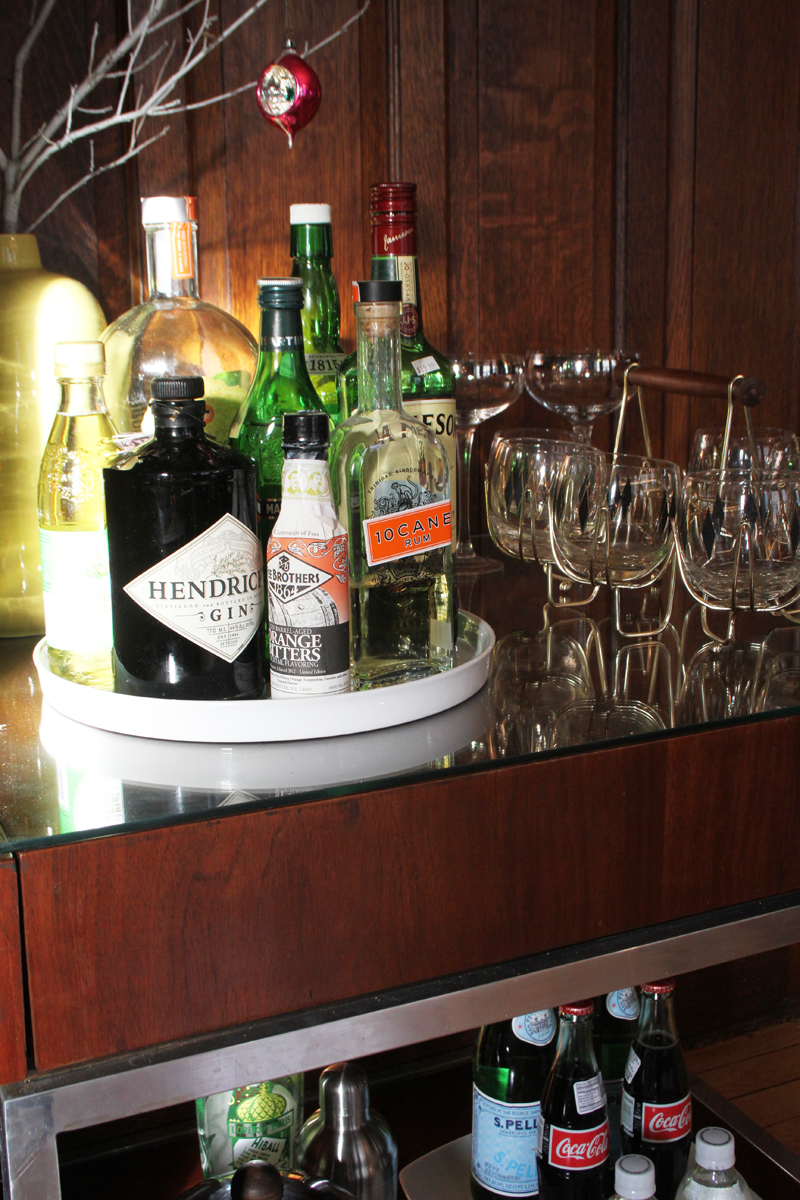 Holiday Bar Cart