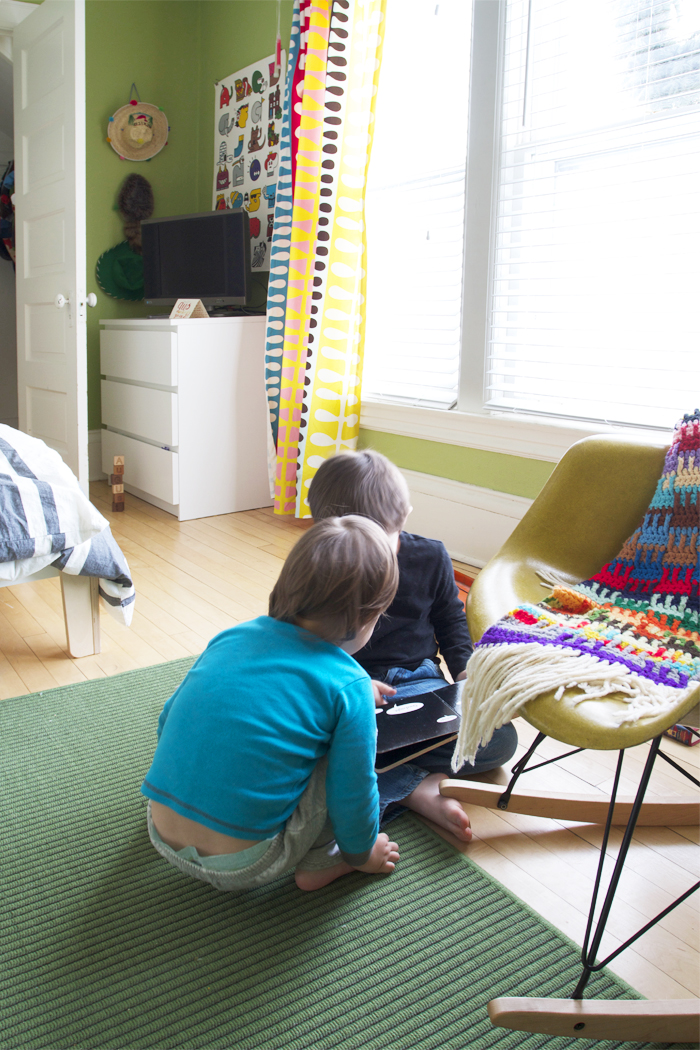 A Shared Green Boys Room