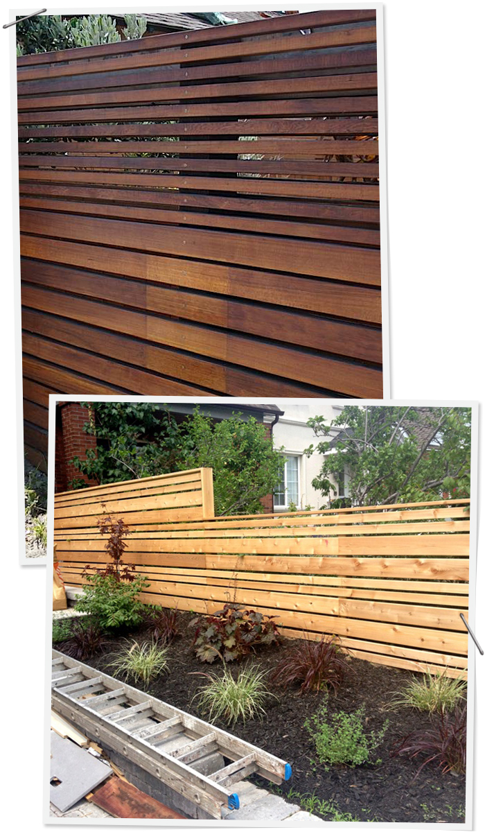 Modern Horizontal Fences