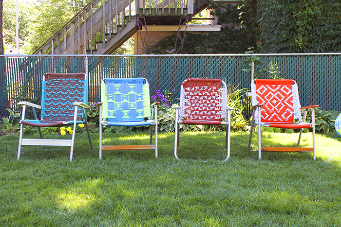 How to Make Macrame Lawn Chairs