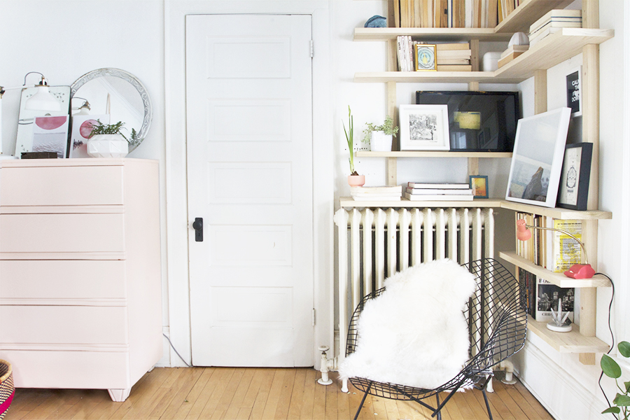 Corner Shelving over the Radiator