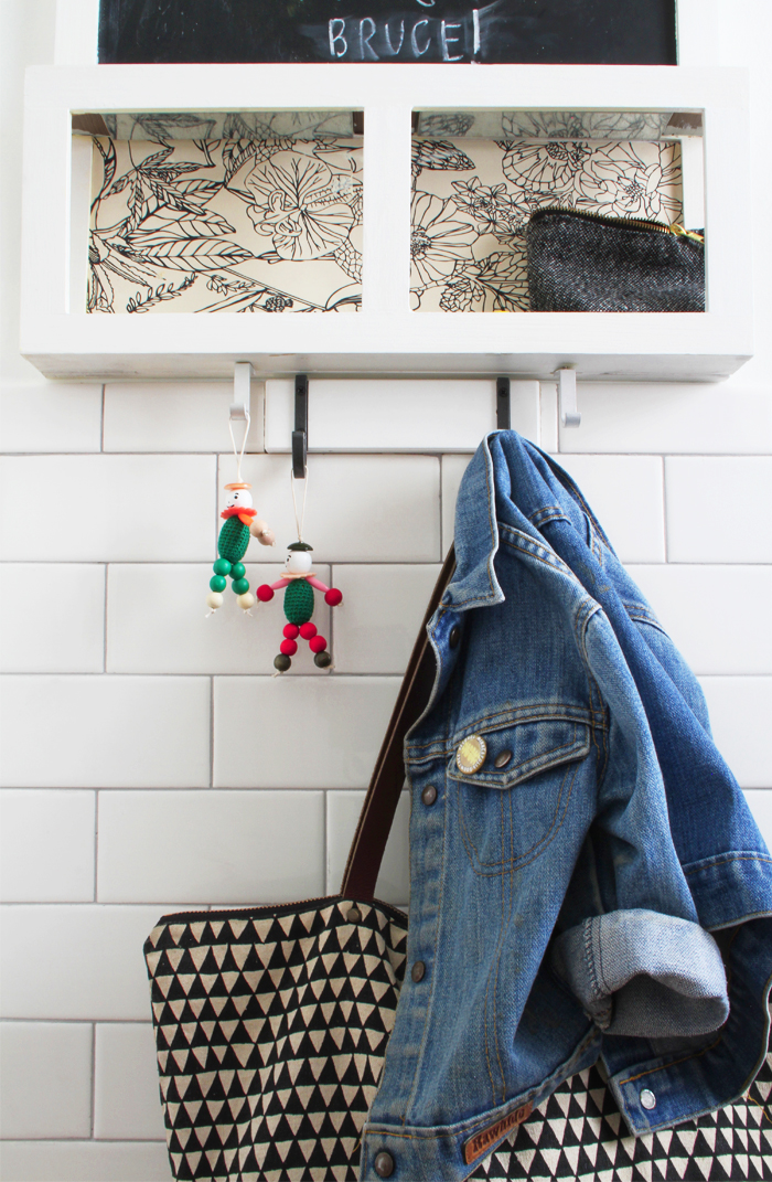 Deuce Cities Henhouse Kitchen Reveal - Detail Mudroom, Subway Tile