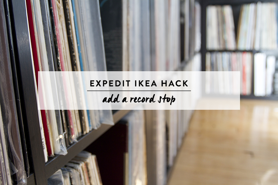 Adding a Record Stop to Basic Expedit Ikea Shelves