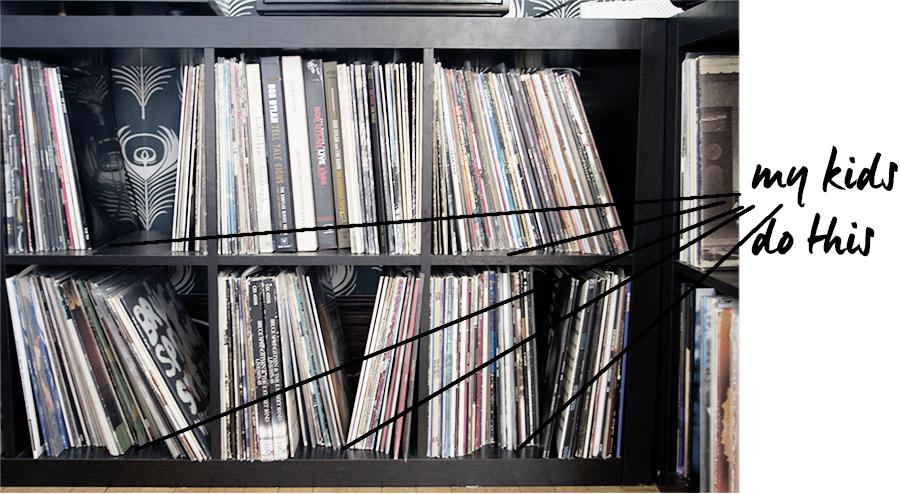 Adding a Record Stop to Basic Expedit Ikea Shelves