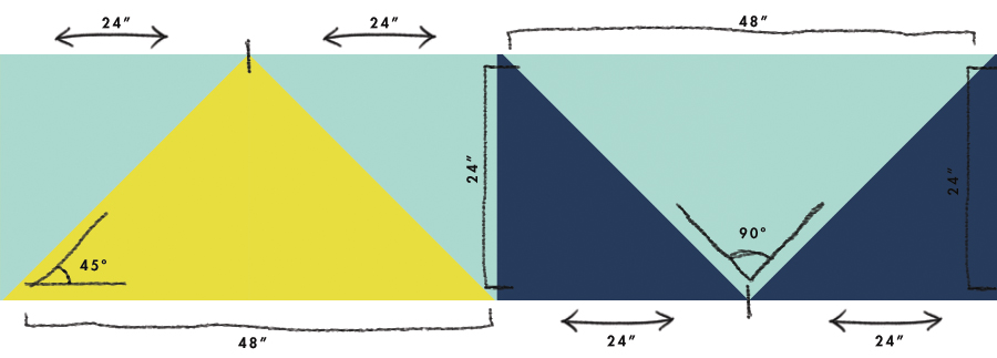 Geometrical Color Blocking Pattern