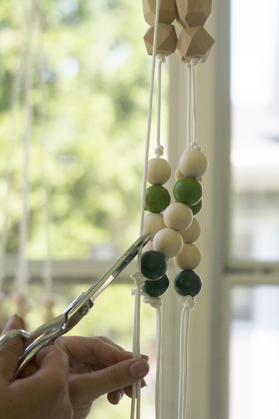 Make a Modern Beaded Macrame Planter