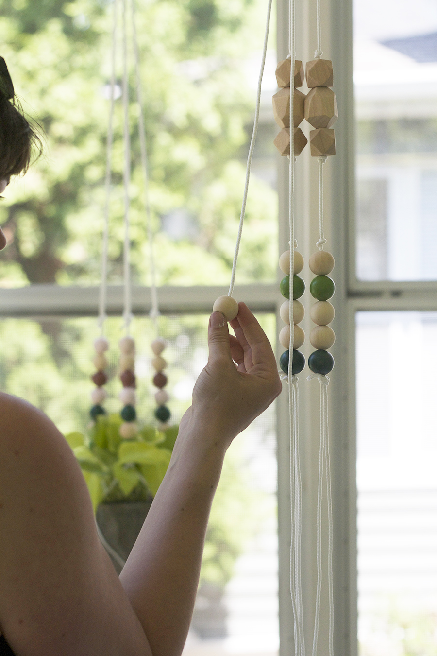 Make a Modern Beaded Macrame Planter