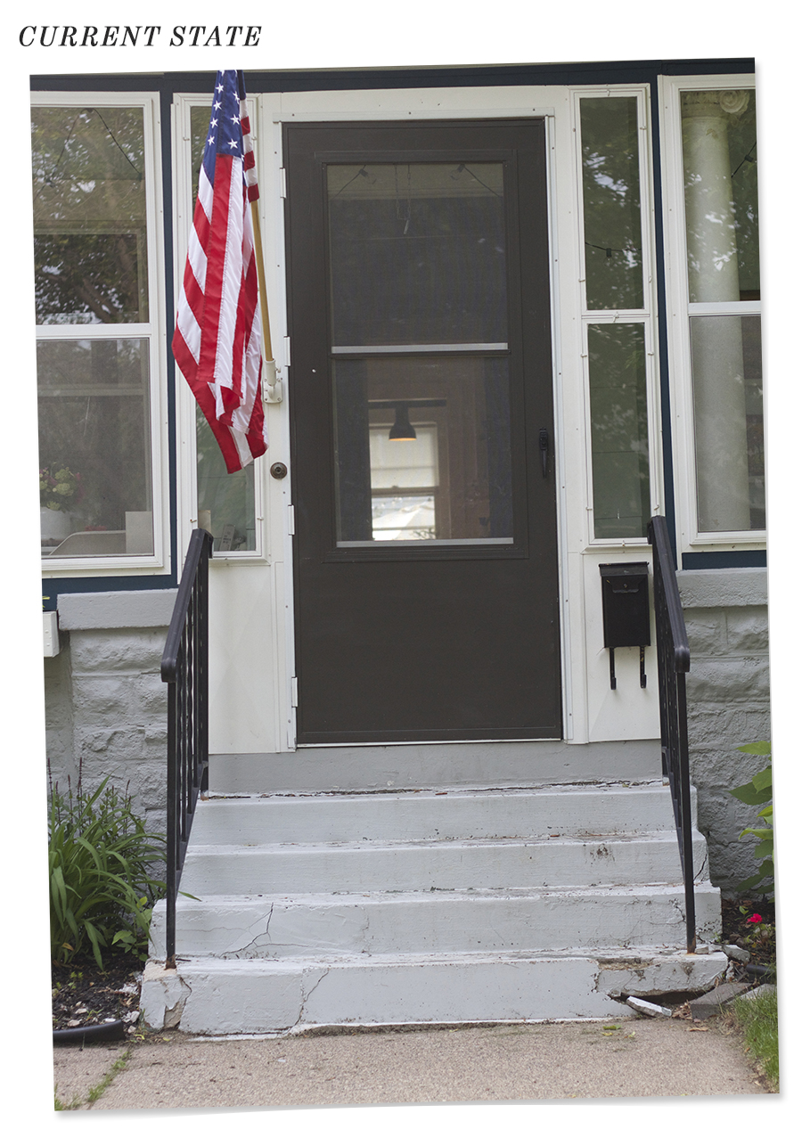 The Perfect Wooden Front Stoop