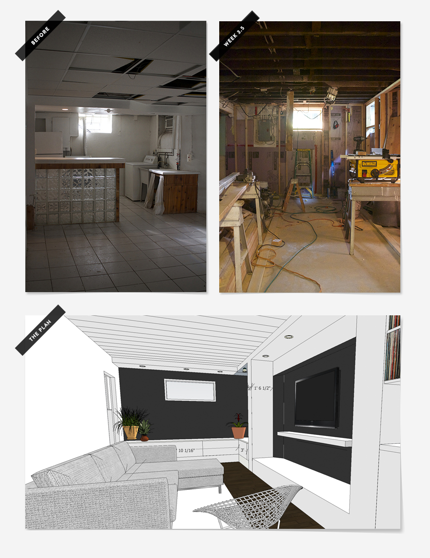 Basement Remodel : Week 2 | Deuce Cities Henhouse