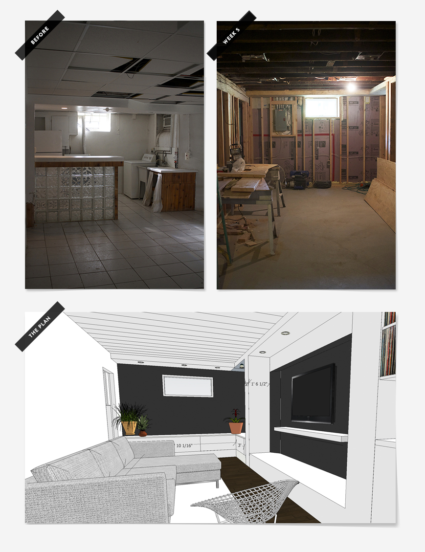 Basement Remodel : Week 2 | Deuce Cities Henhouse