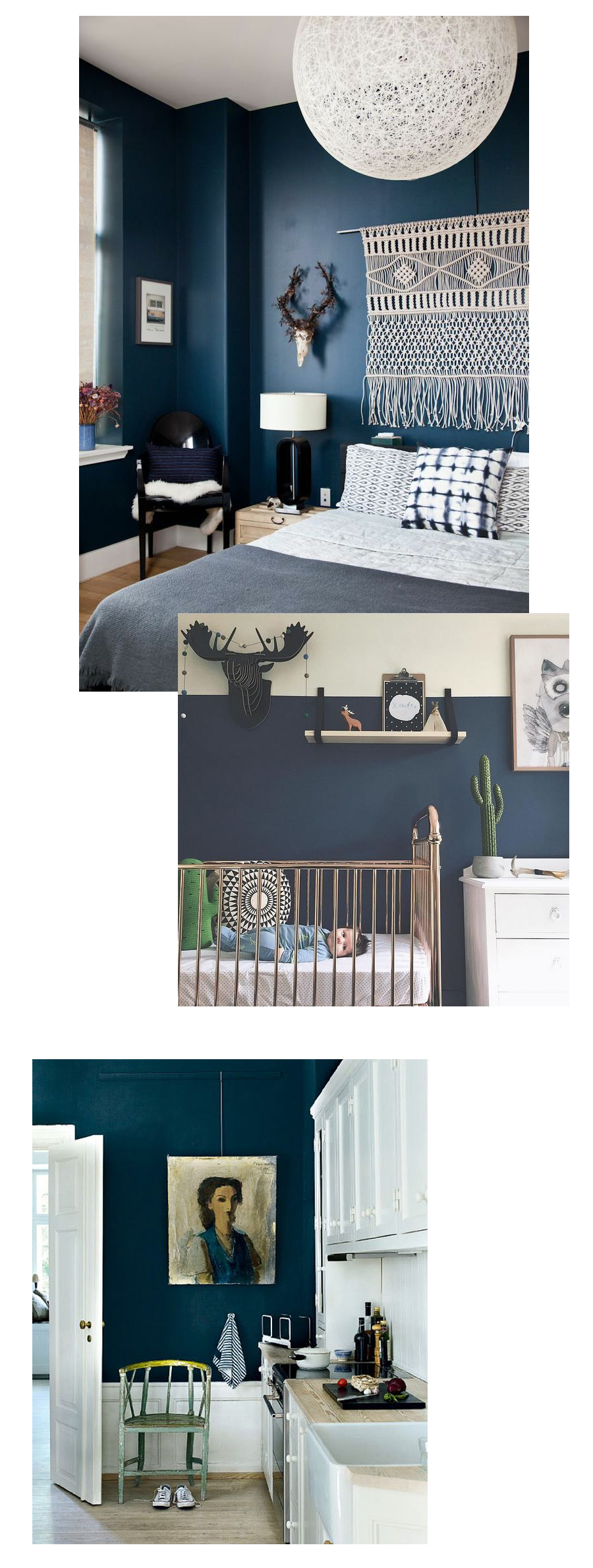 Dark Blue Interiors