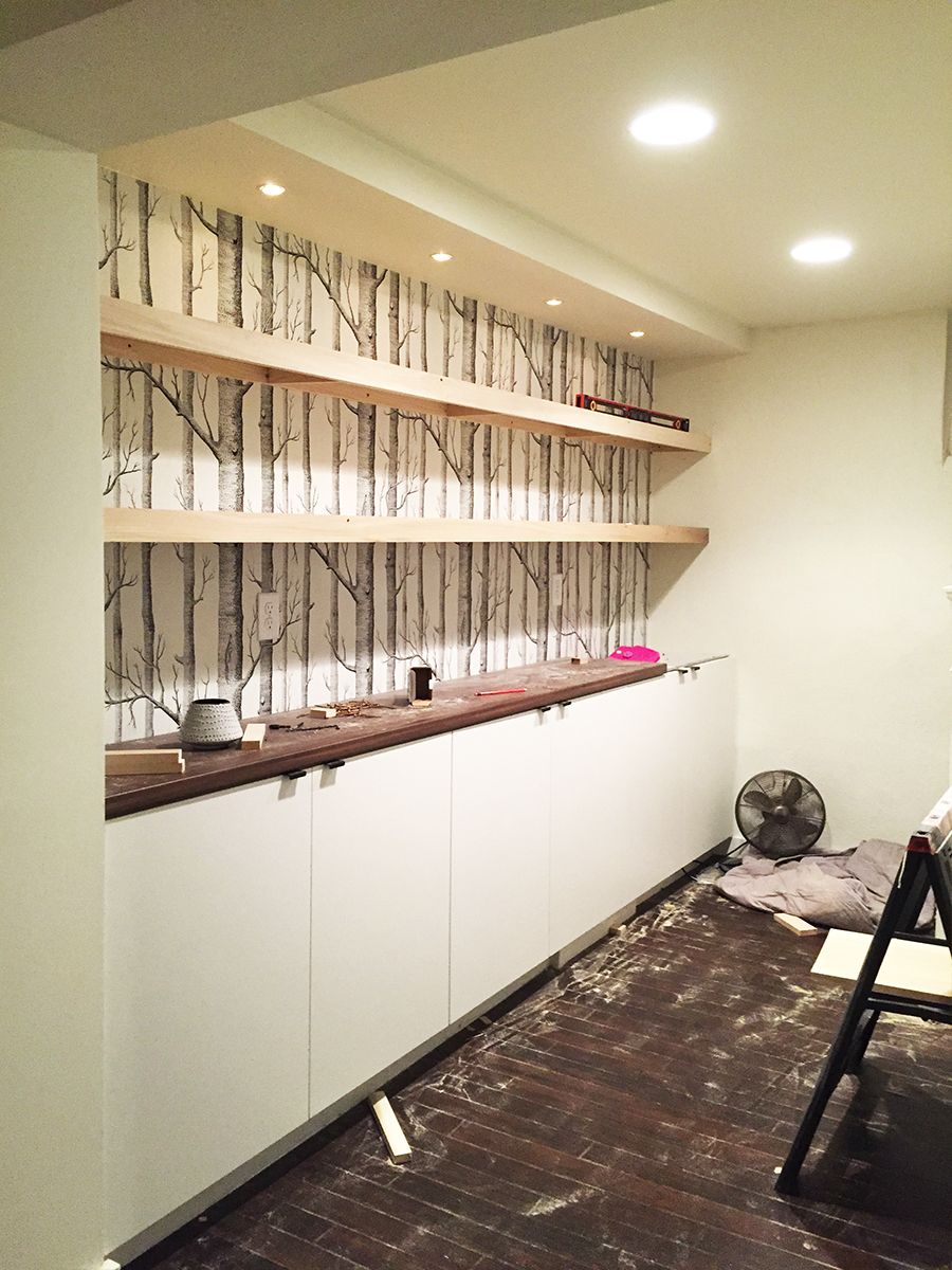 In Progress : Building Floating Shelving