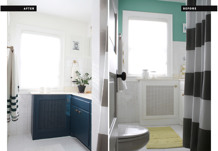 A Mini Bathroom Makeover : Before and After