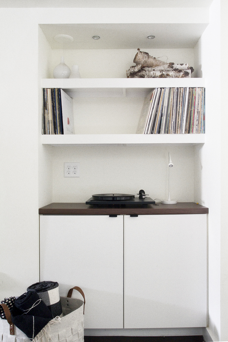 Scandinavian Inspired Basement Remodel with lots of Built-Ins