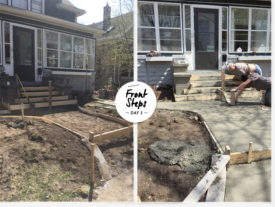 Deuce Cities Henhouse | Front Steps Progress