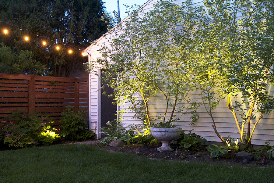 Simple DIY Landscape Lighting How to | Deuce Cities Henhouse