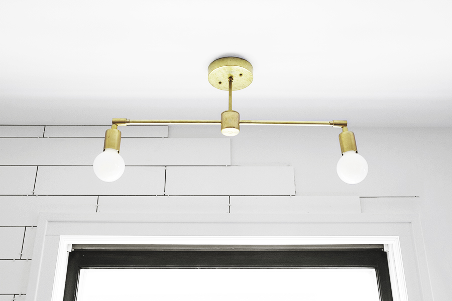 Instructions and Parts list for minimalist DIY Double Brass Pendant