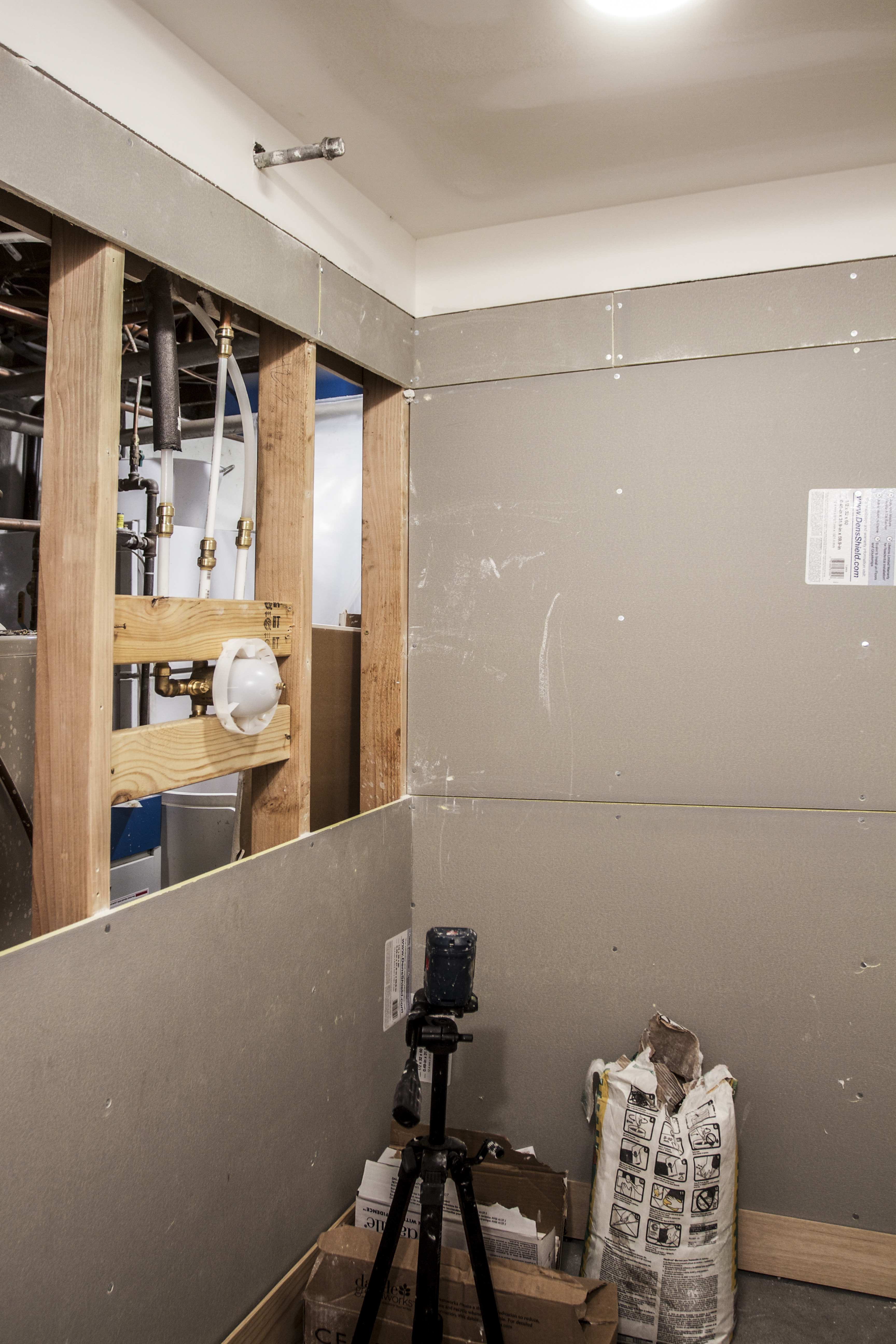 Bathroom Tiling Progress | Deuce Cities Henhouse