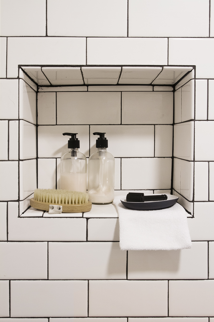 Try This : Add a Corner Shelf to your Shower - Deuce Cities Henhouse