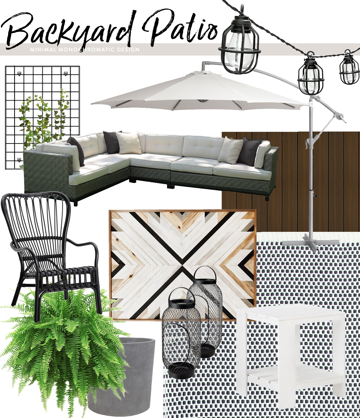 Chic & Modern Backyard Patio | Deuce Cities Henhouse