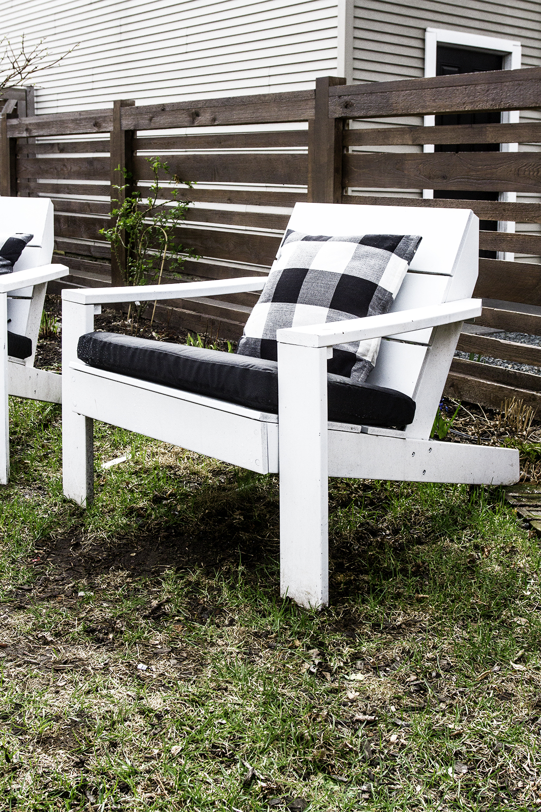 Modern Adirondack Chair with Cushions | Deuce Cities Henhouse