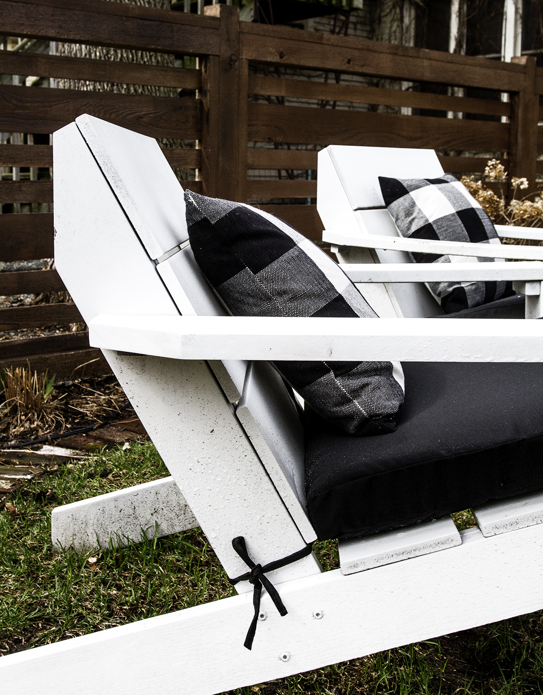 Modern Adirondack Chair with Cushions | Deuce Cities Henhouse