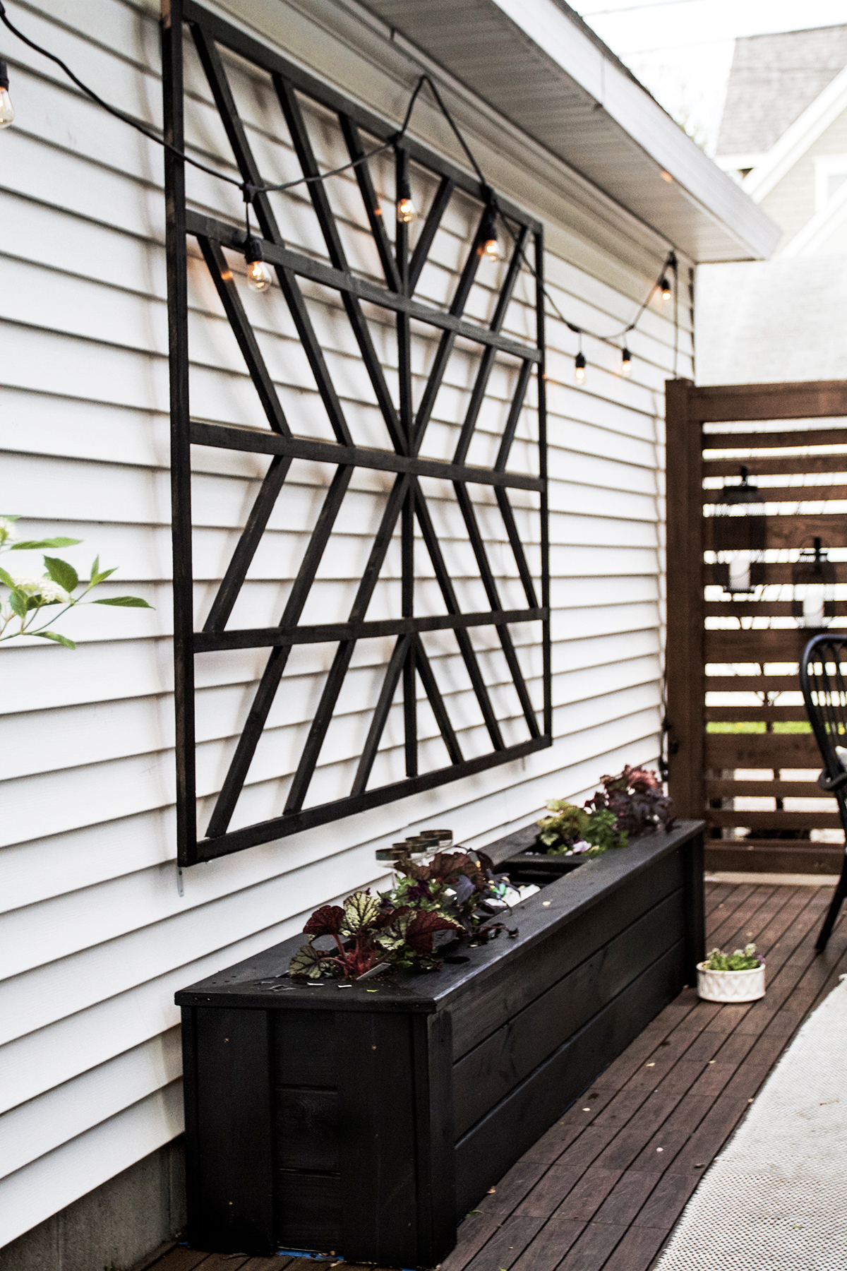 Scandinavian Inspired Patio Transformation with New Tech Wood tiles