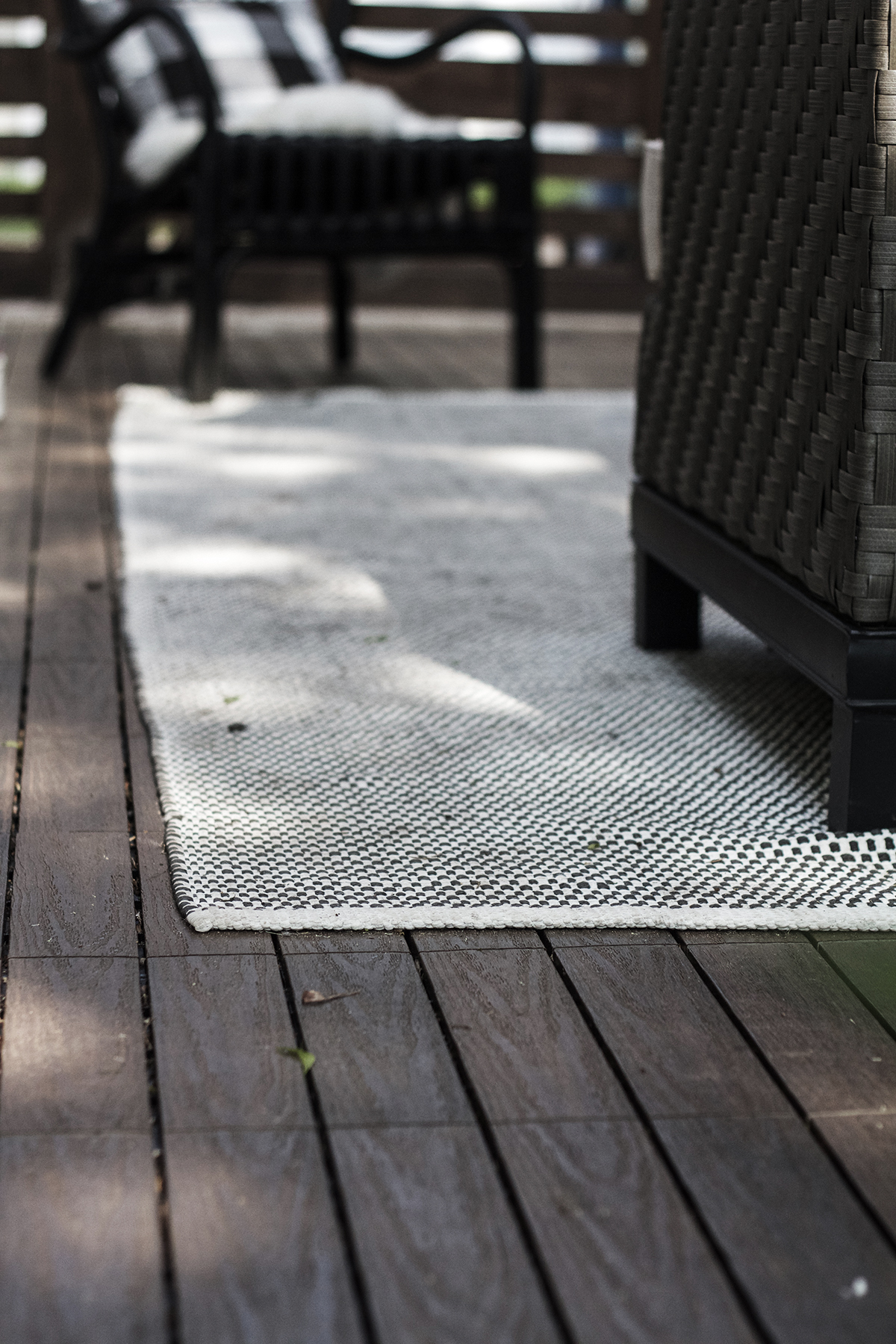 Scandinavian Inspired Patio Transformation with New Tech Wood tiles