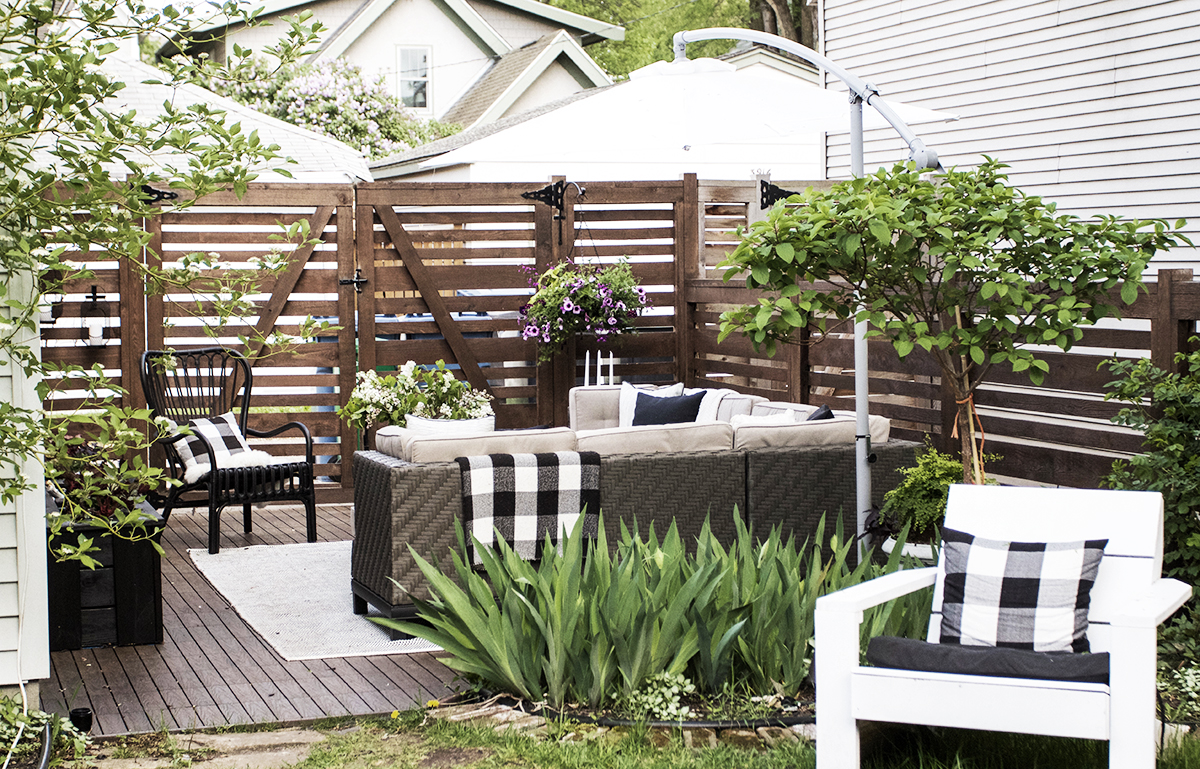 Scandinavian Inspired Patio Transformation with New Tech Wood tiles