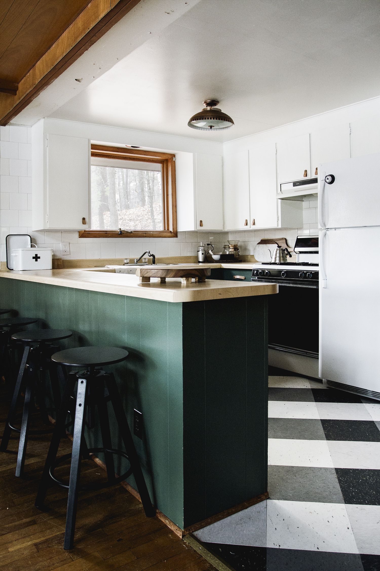 Updating our Vintage Cabin Kitchen // Deuce Cities Henhouse