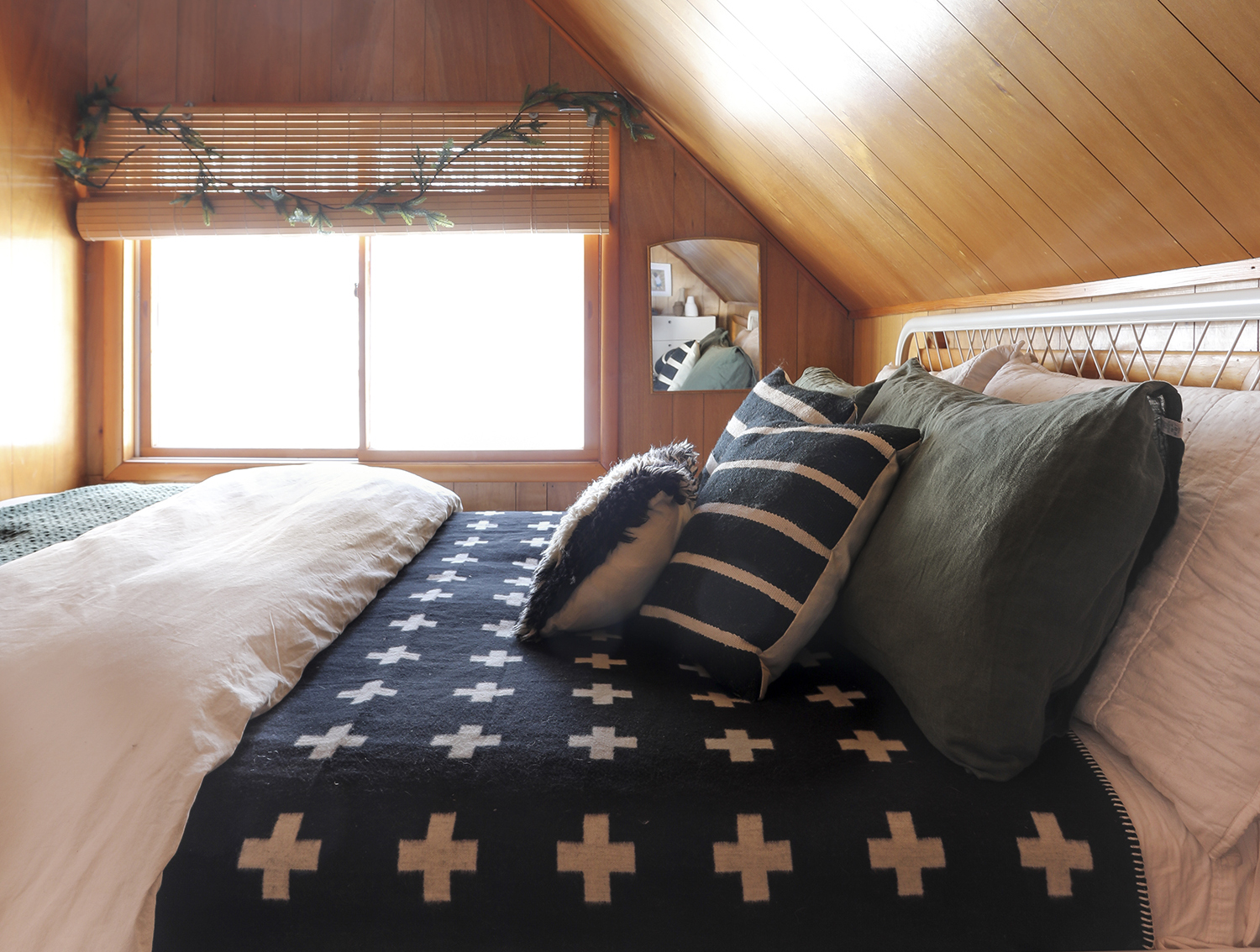 Wood Paneling in our Cabin Bedroom | Deuce Cities Henhouse