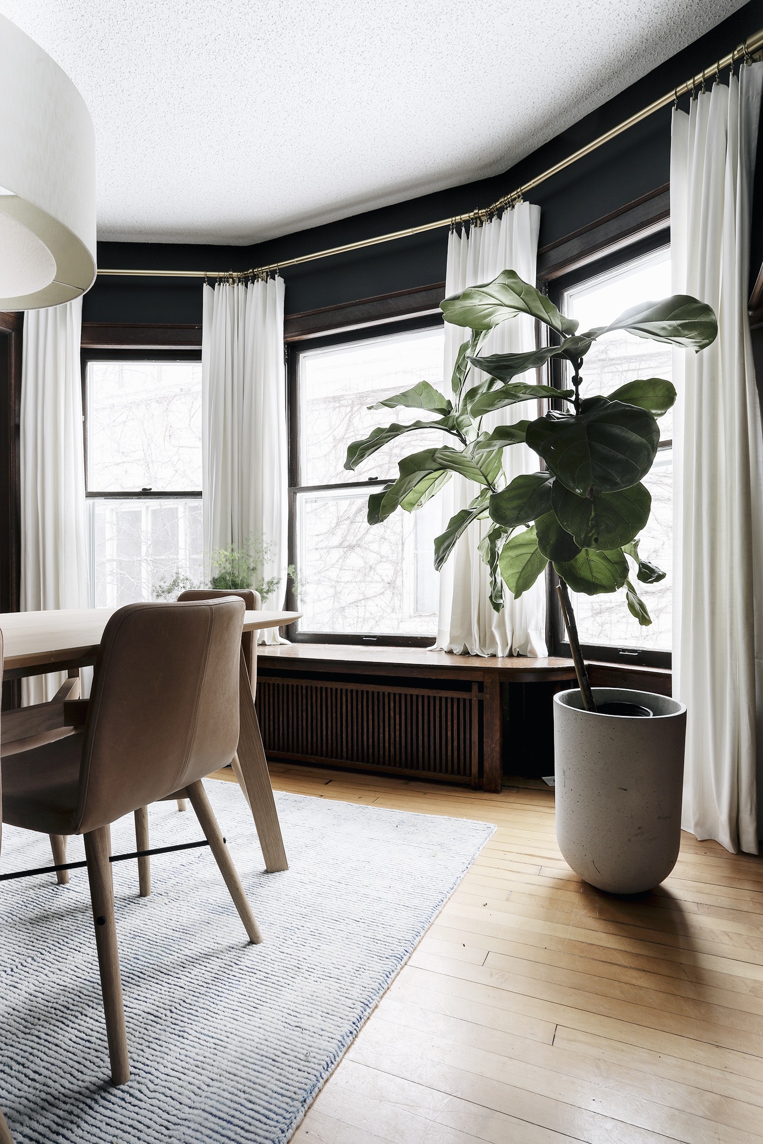 Hanging Curtains In A Bay Window