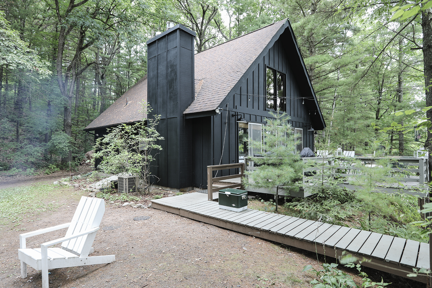 Deuce Cities Henhouse | Black Chalet Cabin in Wisconsin