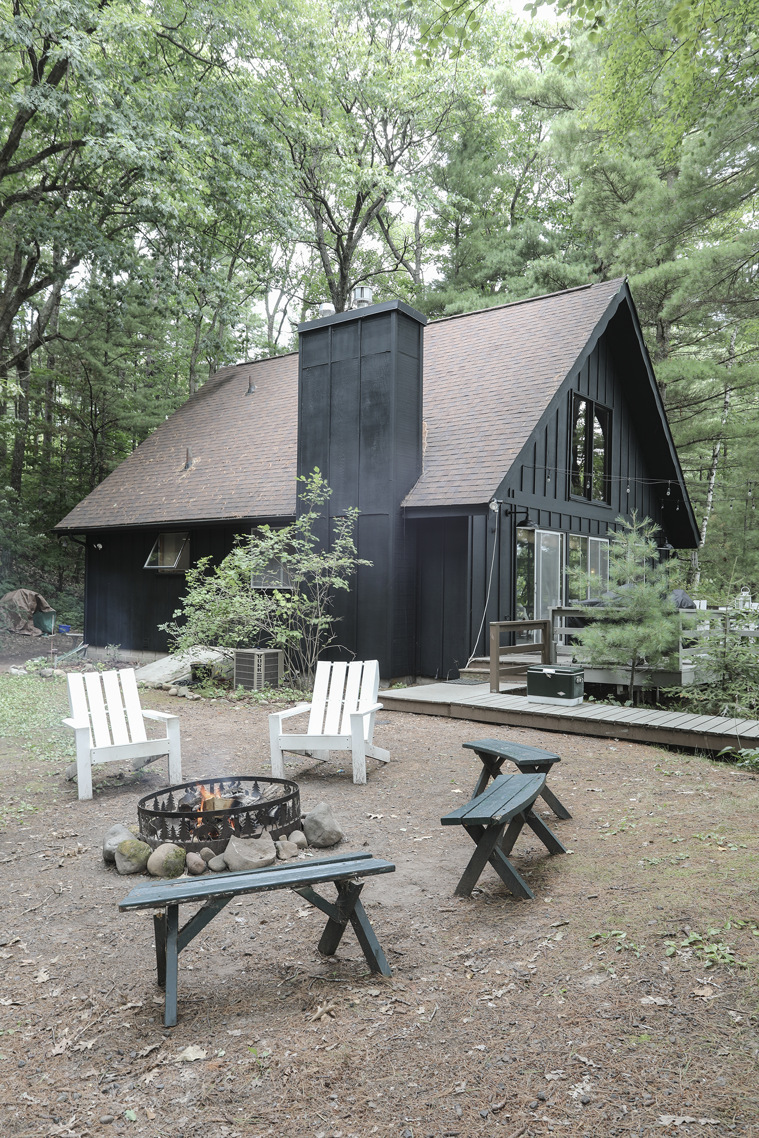 Deuce Cities Henhouse | Black Chalet Cabin in Wisconsin