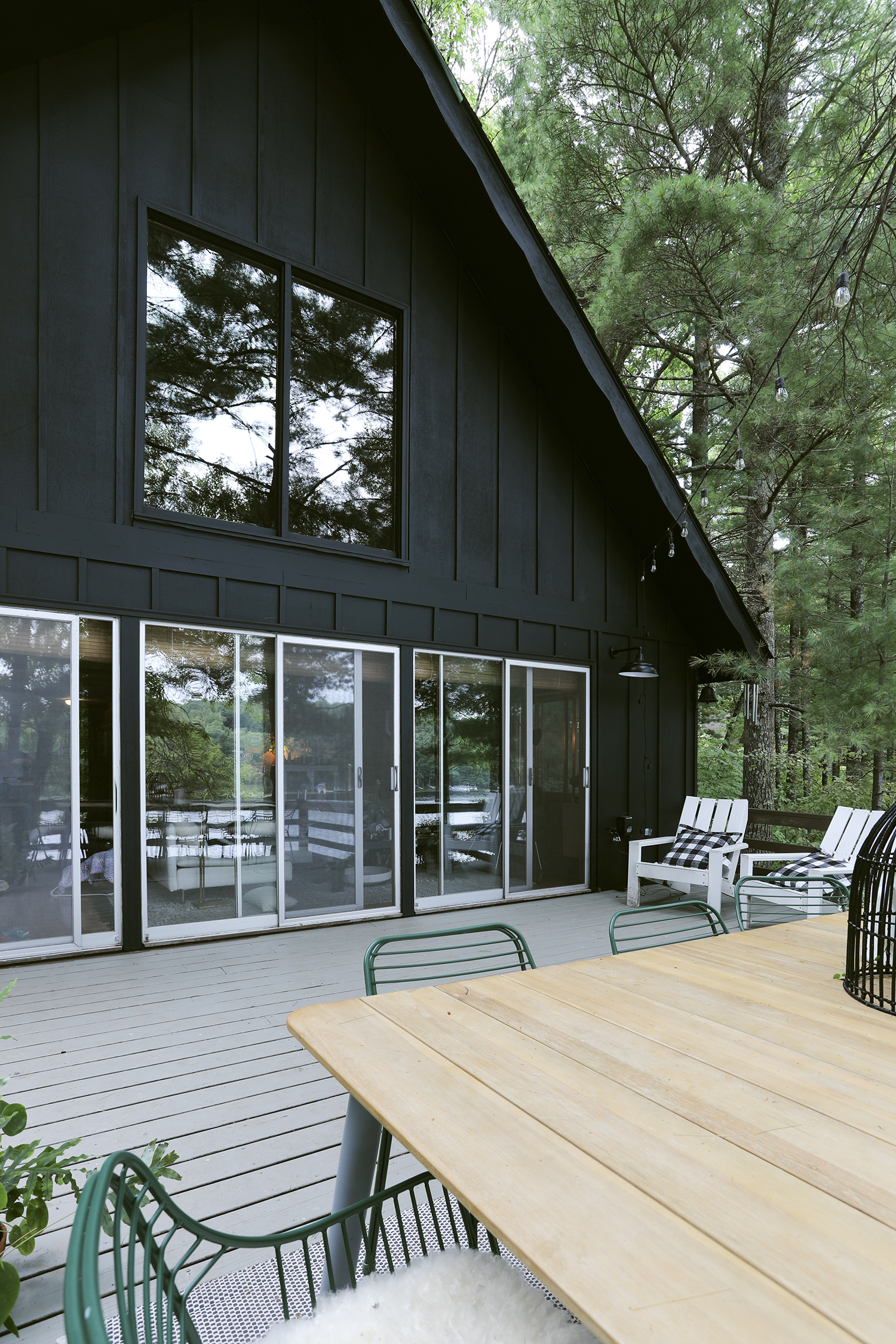 Deuce Cities Henhouse | Black Chalet Cabin in Wisconsin