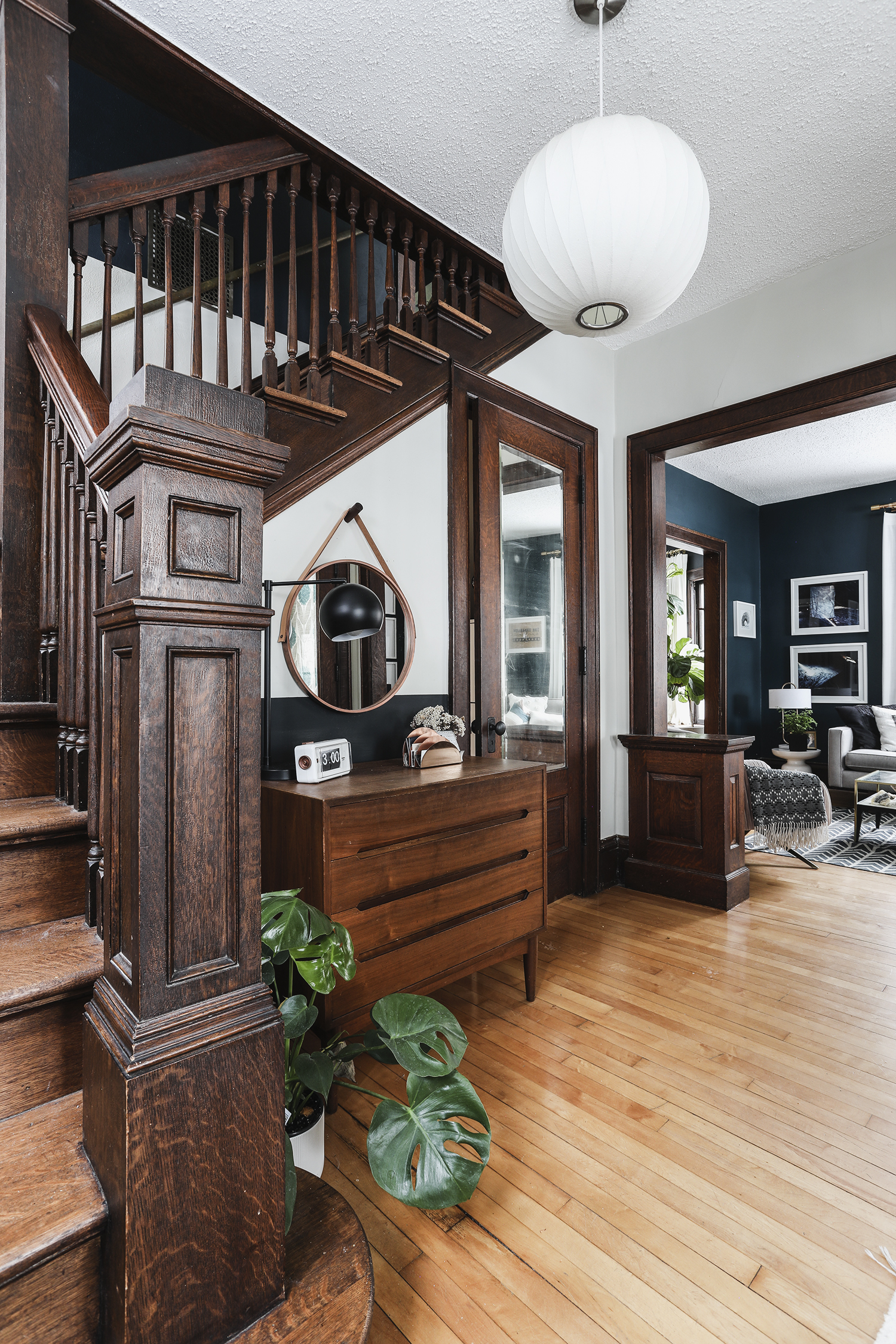 Entry Way, Stairwell and Hallway Reveal