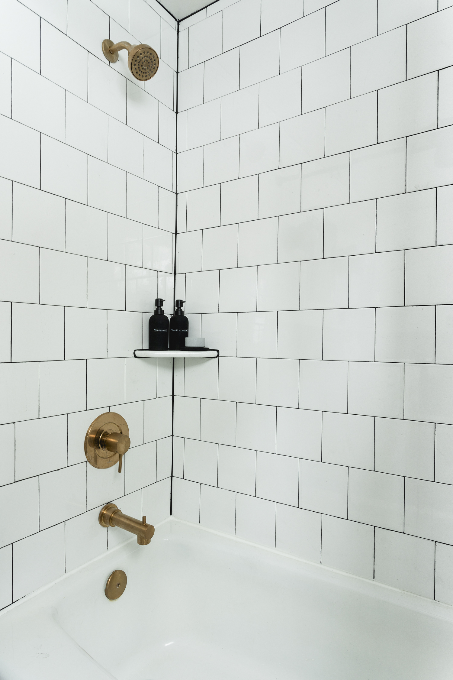 8 Reasons Why Corner Shelves are Better than Shower Niches - Just Needs  Paint