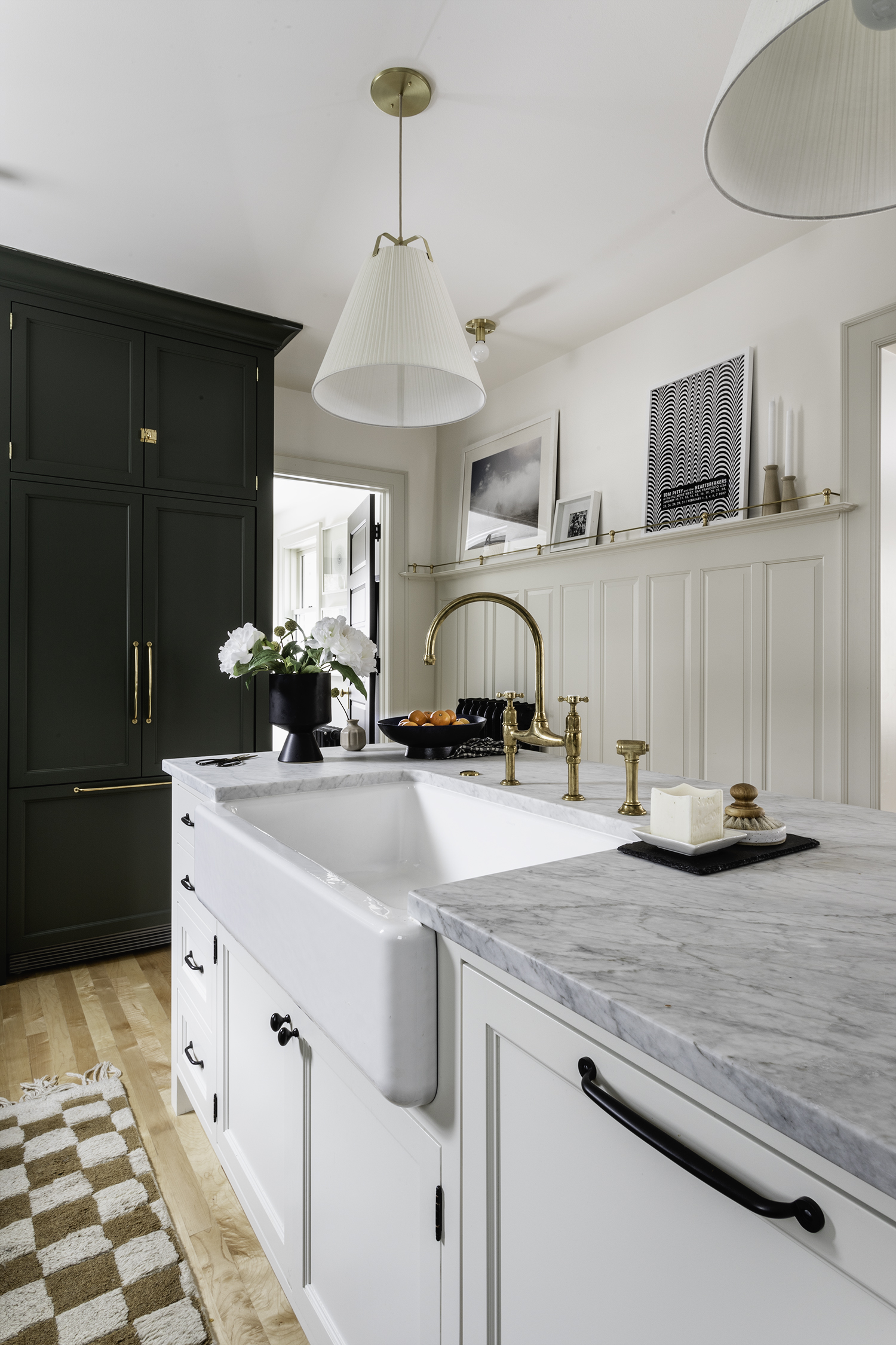 Historic Kitchen Renovation in Minneapolis with 1910 replica paneling