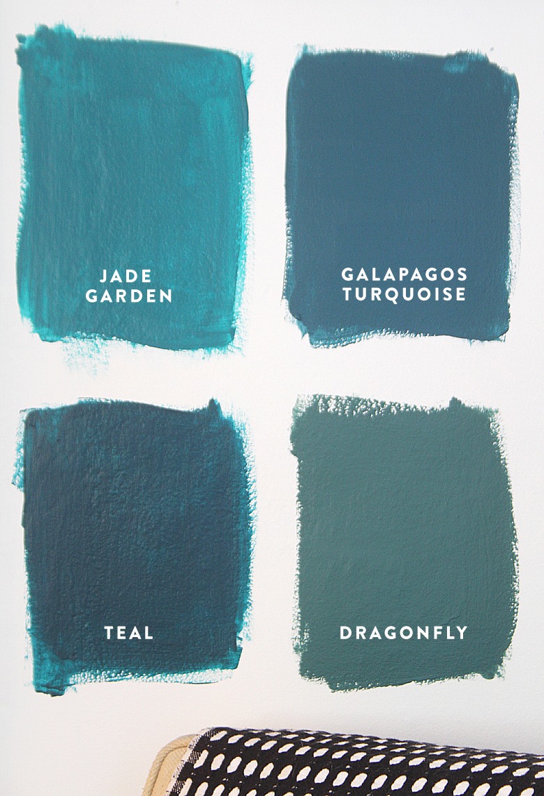 4 Shades of Teal