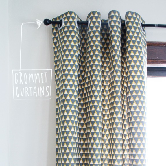 DIY Grommet Curtain Tutorial