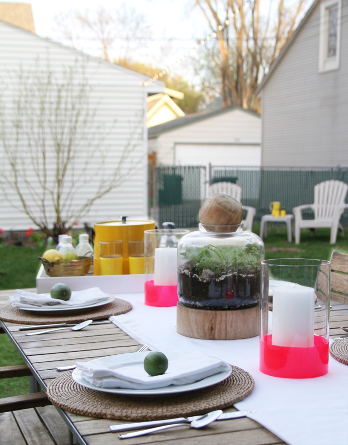DIY Dipped Candle Sleeves, Stained Terrarium