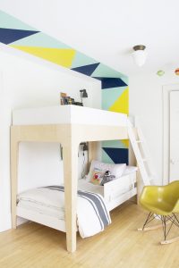 Geometric Color Blocking in the Boys Room