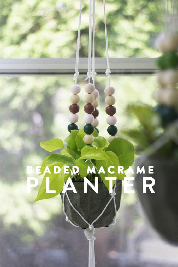 Macrame Beaded Planter Tutorial