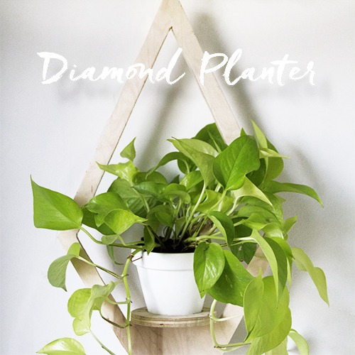 DIY Geometric Scandinavian Planter